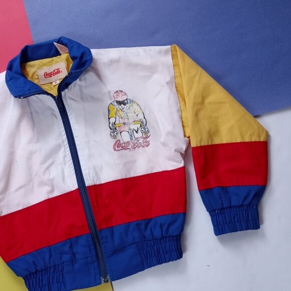 Vintage EXCLUSIVE Kids Coca-Cola Cycling Club PROMO 4-tone Jacket - Picture 5 of 11